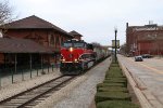 513 passes River Station, the original Rock Island depot and freight house